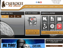 Tablet Screenshot of cherokeetires.com